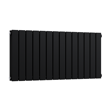 Urban Horizontal Radiator – Matt Black – Double Panel (400mm High x 826mm Wide)