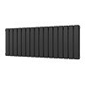 Urban Horizontal Radiator - Matt Black - Double Panel (500mm High x 1216mm Wide)