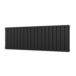 Urban Horizontal Radiator - Matt Black - Double Panel (500mm High x 1368mm Wide)