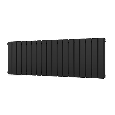Urban Horizontal Radiator - Matt Black - Double Panel (500mm High x 1368mm Wide)