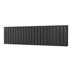 Urban Horizontal Radiator - Matt Black - Double Panel (500mm High x 1748mm Wide)