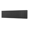 Urban Horizontal Radiator - Matt Black - Double Panel (500mm High x 1748mm Wide)
