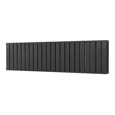 Urban Horizontal Radiator - Matt Black - Double Panel (500mm High x 1748mm Wide)