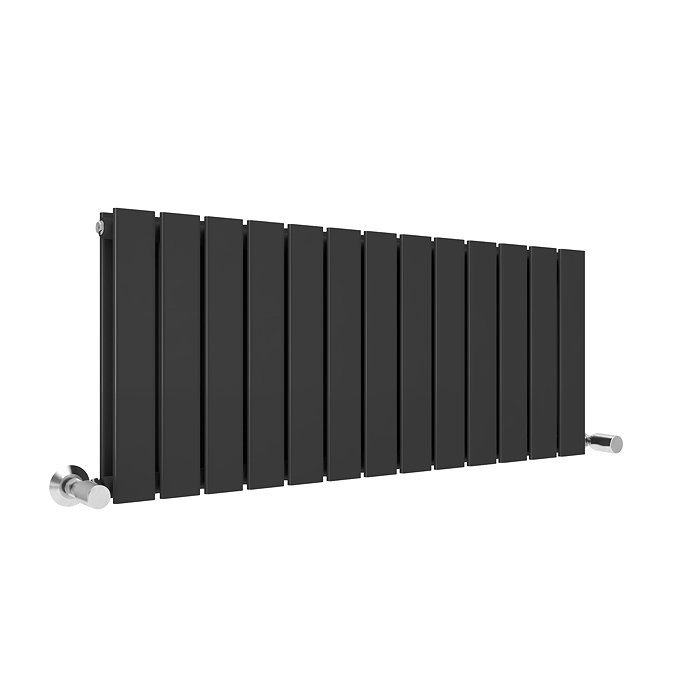 Urban Horizontal Radiator - Matt Black - Double Panel (500mm High x 988mm Wide)