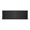 Urban Horizontal Radiator - Matt Black - Double Panel (600mm High) 1748mm Wide