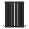Urban Horizontal Radiator - Matt Black - Double Panel (600mm High) 456mm Wide