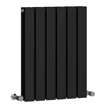 Urban Horizontal Radiator - Matt Black - Double Panel (600mm High) 456mm Wide