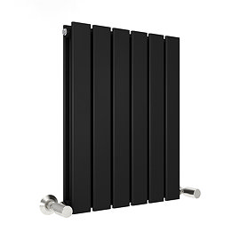 Urban Horizontal Radiator - Matt Black - Double Panel (600mm High) 456mm Wide