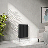 Urban Horizontal Radiator - Matt Black - Double Panel (600mm High) 456mm Wide