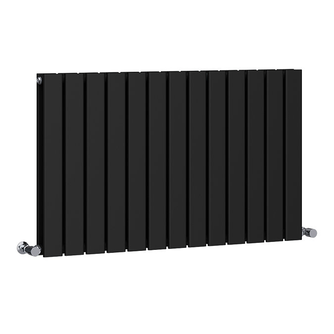 Urban Horizontal Radiator - Matt Black - Double Panel (600mm High) 988mm Wide