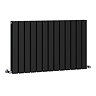 Urban Horizontal Radiator - Matt Black - Double Panel (600mm High) 988mm Wide