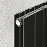 Urban Horizontal Radiator - Matt Black - Double Panel (600mm High) 1368mm Wide