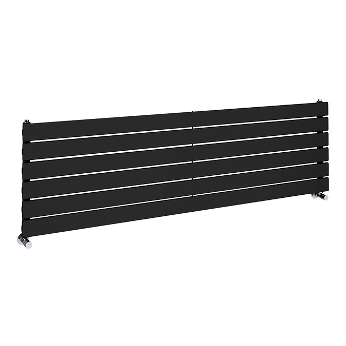 Urban Horizontal Radiator - Matt Black - Single Panel (1600mm Wide) 456mm High