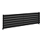 Urban Horizontal Radiator - Matt Black - Single Panel (1600mm Wide) 456mm High