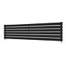 Urban Horizontal Radiator - Matt Black - Single Panel (1600mm Wide) 456mm High