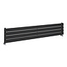 Urban Horizontal Radiator - Matt Black - Single Panel (1600mm Wide) 304mm High