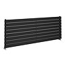 Urban Horizontal Radiator - Matt Black - Single Panel (1600mm Wide) 608mm High
