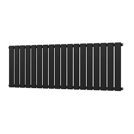 Urban Horizontal Radiator - Matt Black - Single Panel (400mm High) 1368mm Wide