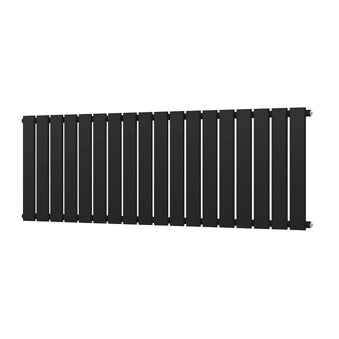 Urban Horizontal Radiator - Matt Black - Single Panel (400mm High) 1368mm Wide