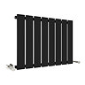 Urban Horizontal Radiator - Matt Black - Single Panel (400mm High) 608mm Wide