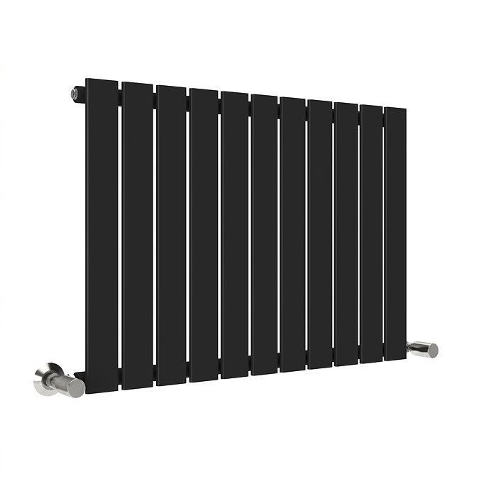 Urban Horizontal Radiator - Matt Black - Single Panel (400mm High) 836mm Wide