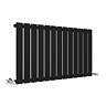 Urban Horizontal Radiator - Matt Black - Single Panel (400mm High) 988mm Wide