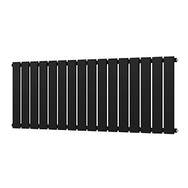 Urban Horizontal Radiator - Matt Black - Single Panel (500mm High) 1216mm Wide