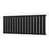 Urban Horizontal Radiator - Matt Black - Single Panel (500mm High) 1216mm Wide