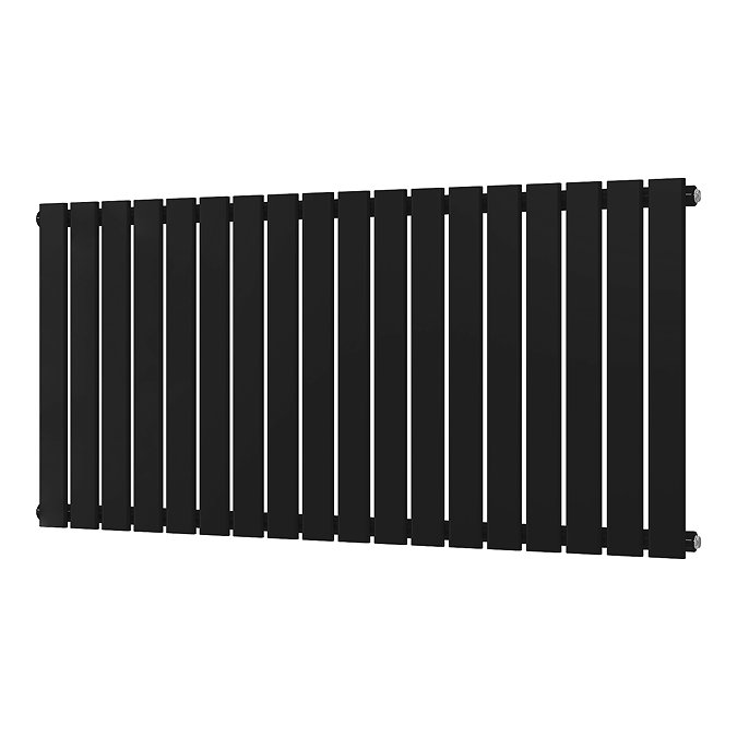 Urban Horizontal Radiator - Matt Black - Single Panel (500mm High) 1748mm Wide