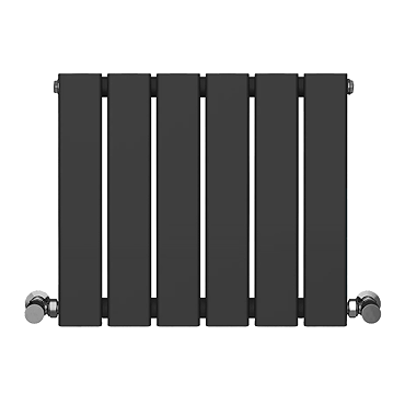 Urban Horizontal Radiator - Matt Black - Single Panel (500mm High) 456mm Wide