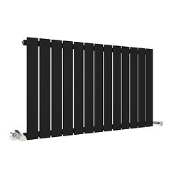 Urban Horizontal Radiator - Matt Black - Single Panel (500mm High) 988mm Wide