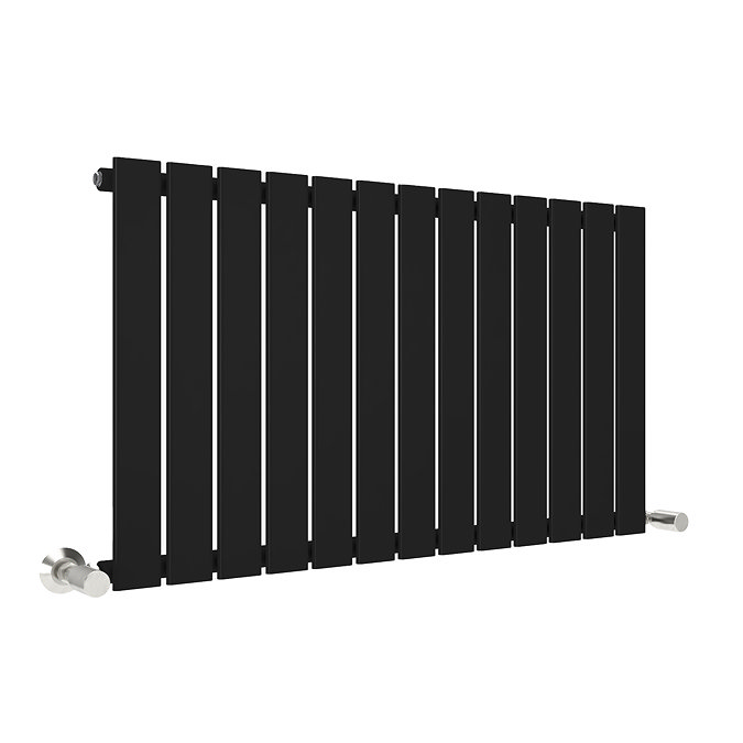 Urban Horizontal Radiator - Matt Black - Single Panel (500mm High) 988mm Wide