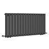 Urban Horizontal Radiator - Matt Black - Single Panel (600mm High) 1216mm Wide