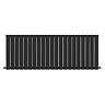 Urban Horizontal Radiator - Matt Black - Single Panel (600mm High) 1596mm Wide