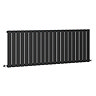 Urban Horizontal Radiator - Matt Black - Single Panel (600mm High) 1596mm Wide