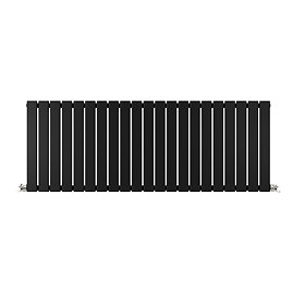 Urban Horizontal Radiator - Matt Black - Single Panel (600mm High) 1596mm Wide