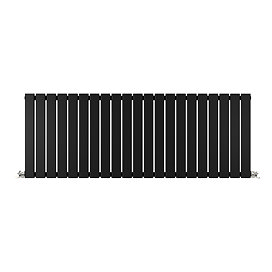 Urban Horizontal Radiator - Matt Black - Single Panel (600mm High) 1596mm Wide