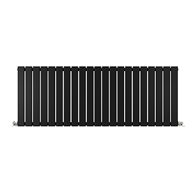 Urban Horizontal Radiator - Matt Black - Single Panel (600mm High) 1596mm Wide