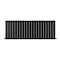 Urban Horizontal Radiator - Matt Black - Single Panel (600mm High) 1596mm Wide