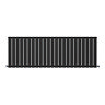 Urban Horizontal Radiator - Matt Black - Single Panel (600mm High) 1748mm Wide