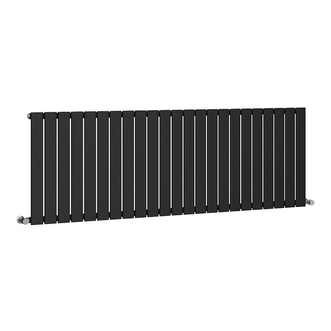 Urban Horizontal Radiator - Matt Black - Single Panel (600mm High) 1748mm Wide