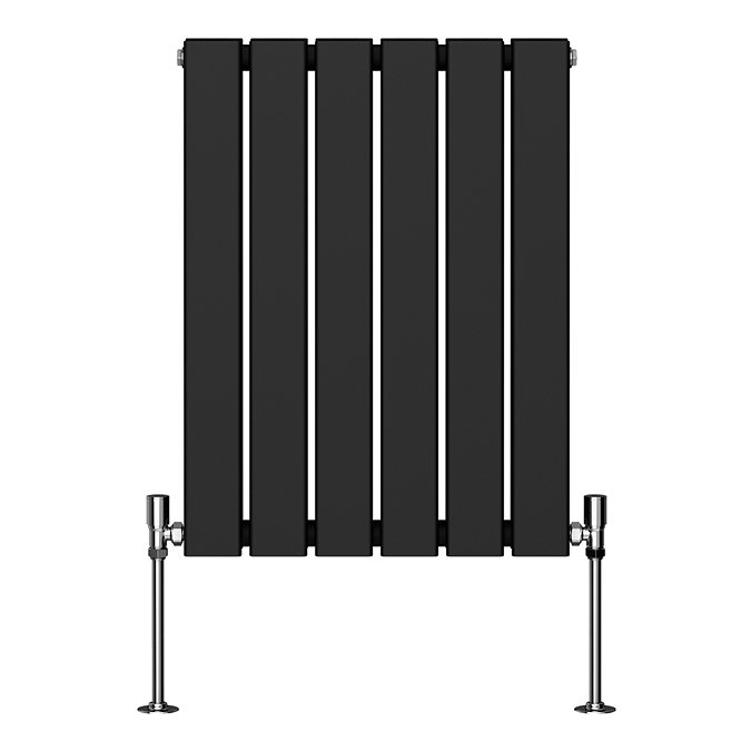 Urban Horizontal Radiator - Matt Black - Single Panel (600mm High) 456mm Wide