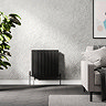 Urban Horizontal Radiator - Matt Black - Single Panel (600mm High) 608mm Wide