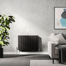 Urban Horizontal Radiator - Matt Black - Single Panel (600mm High) 836mm Wide