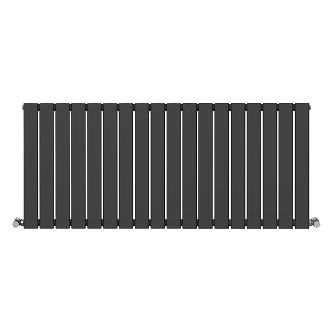 Urban Horizontal Radiator - Matt Black - Single Panel (600mm High) 1368mm Wide