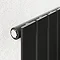 Urban Horizontal Radiator - Matt Black - Single Panel (600mm High) 1368mm Wide