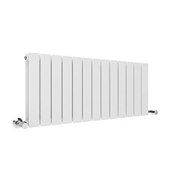 Urban Horizontal Radiator - Painted White - Double Panel (500mm High x 988mm Wide)