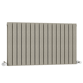 Urban Horizontal Radiator - Taupe Speckled Stone Effect - Double Panel (600x1216mm)