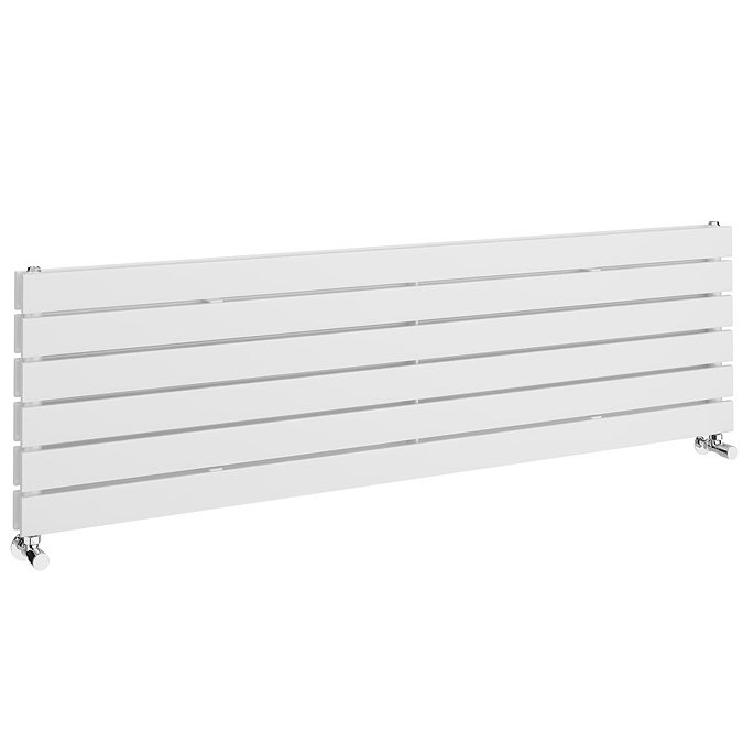 Urban Horizontal Radiator - White - Double Panel (1600mm Wide)  Feature Large Image