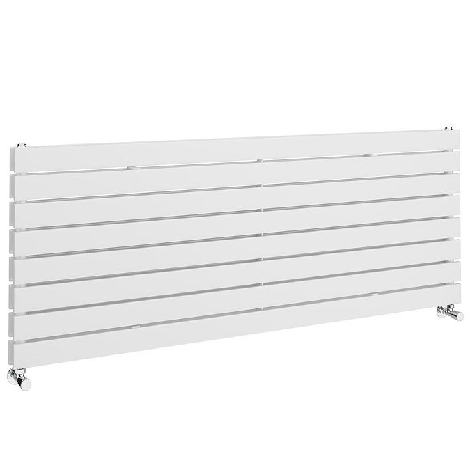 Urban Horizontal Radiator - White - Double Panel (1600mm Wide) 608mm High